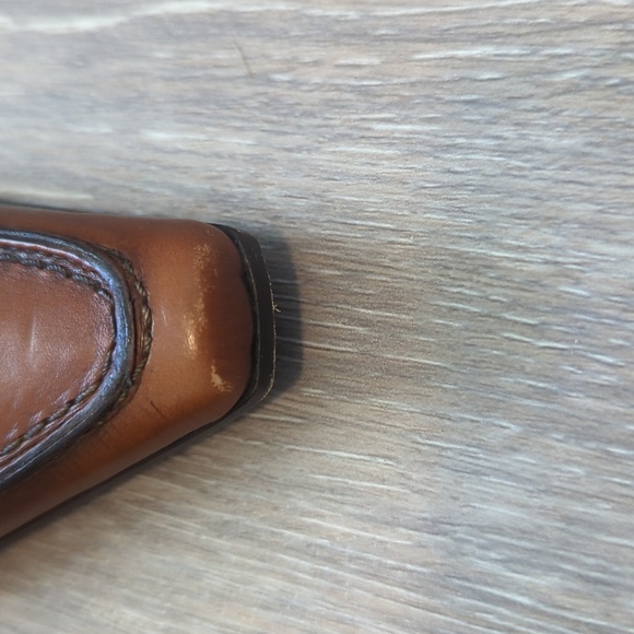 St. John Brown leather pointy toe heels - Picture 4 of 6